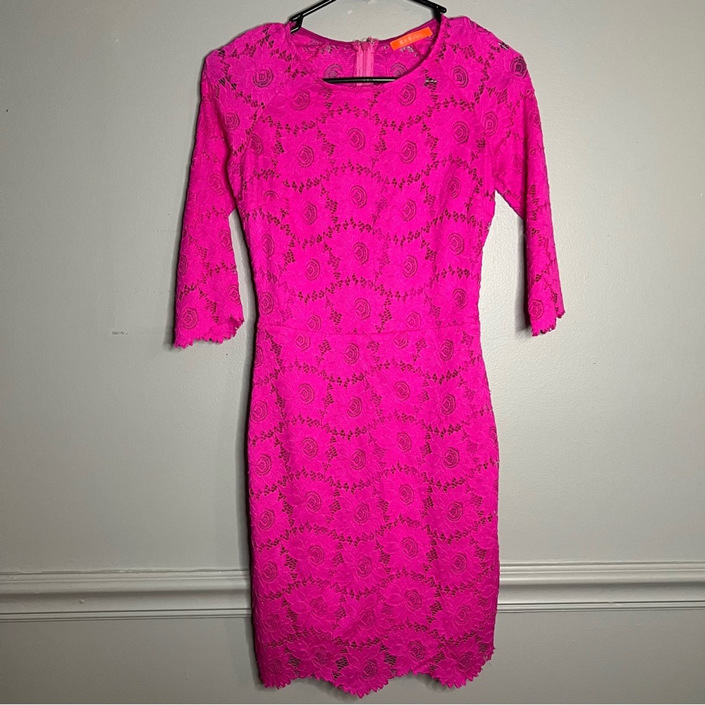 Banjul pink lace dress size xs